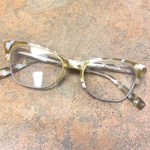 Warby Parker frames, with reader lenses.